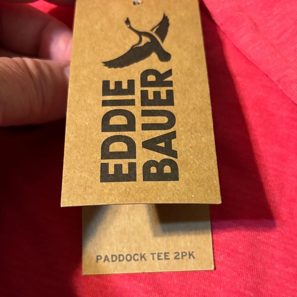 NWT Eddie Bauer Women's White and Pink Short Sleeve Tees - Picture 7 of 8